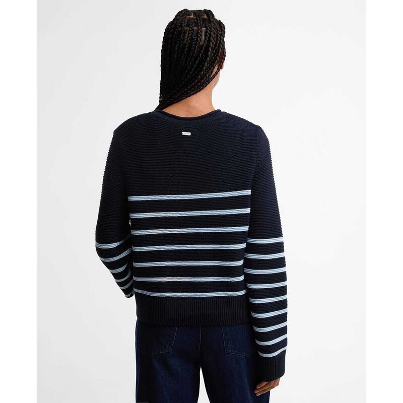 Barbour Hinton Striped Crew Neck Jumper image number 1